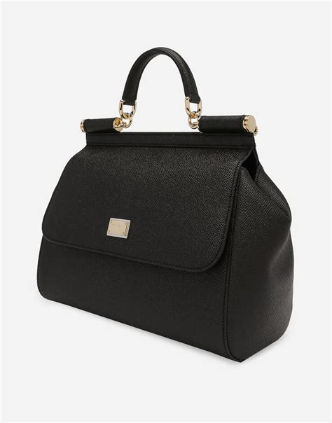 black nozzle dolce gabbana|Large Sicily shopper in Black for Women .